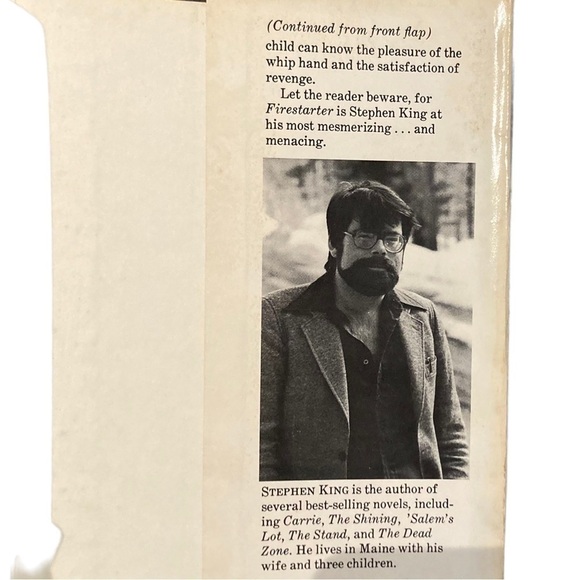 🔥FIRE-STARTER - By Stephen King - Hard Cover - Picture 6 of 8